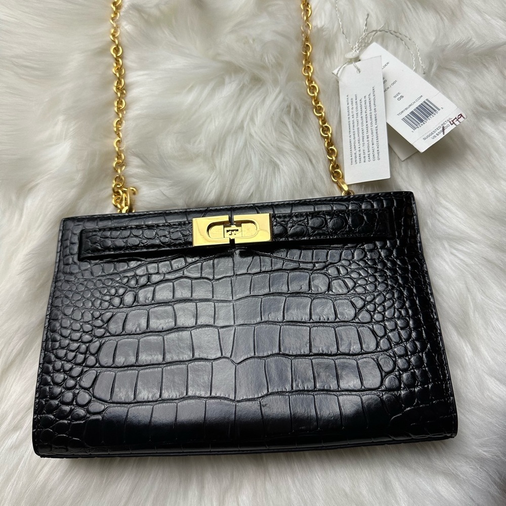 TORY BURCH ‘LEE RADZIWILL’ SHOULDER BAG black